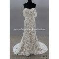 2 In 1 Strapless Backless Vintage Vestido De Noiva off the shoulder wedding dress mermaid with detachable train